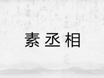 素丞相 素丞相