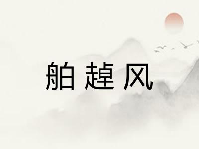 舶趠风