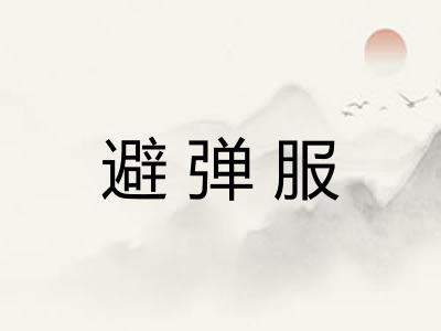 避弹服