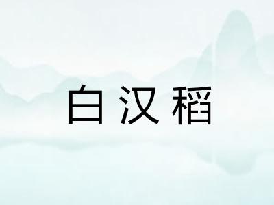 白汉稻