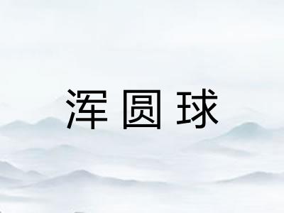 浑圆球 浑圆球