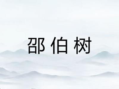 邵伯树 邵伯树