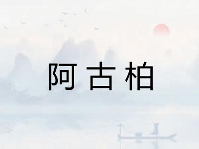阿古柏 阿古柏