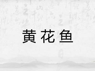 黄花鱼 黄花鱼