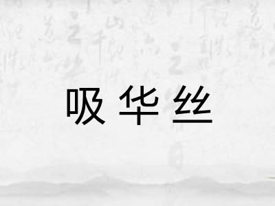 吸华丝 吸华丝