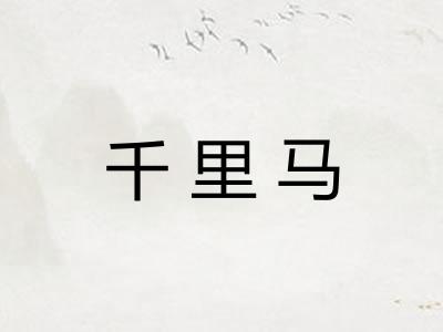 千里马