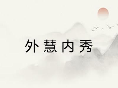 外慧内秀