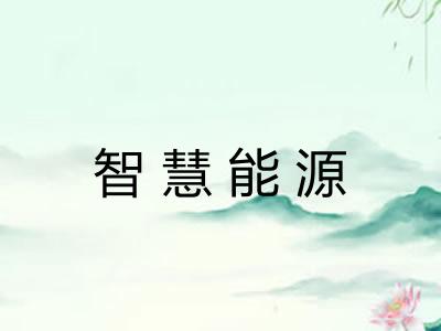 智慧能源 智慧能源