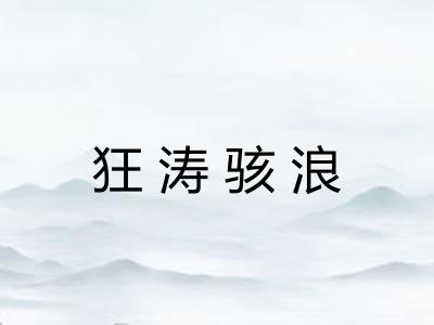 狂涛骇浪 狂涛骇浪