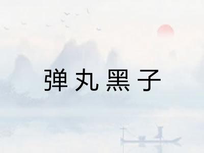 弹丸黑子 弹丸黑子
