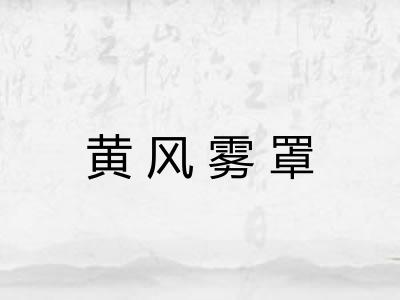 黄风雾罩 黄风雾罩
