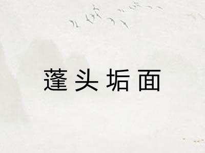 蓬头垢面 蓬头垢面