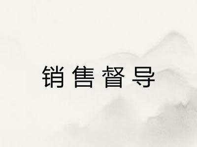 销售督导 销售督导