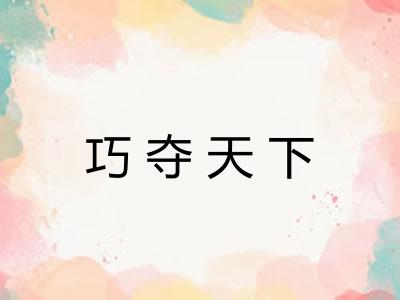 巧夺天下 巧夺天下