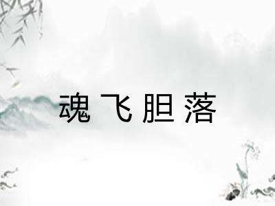 魂飞胆落 魂飞胆落