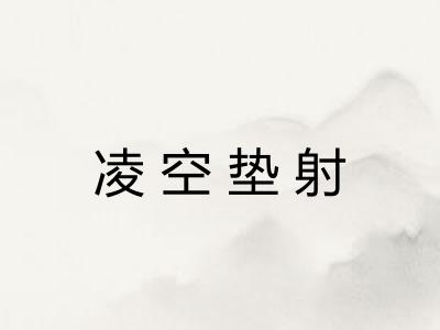 凌空垫射 凌空垫射