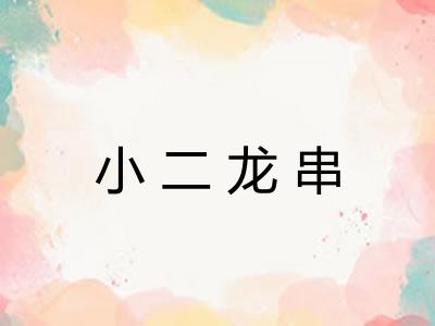 小二龙串 小二龙串