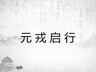 元戎启行 元戎启行