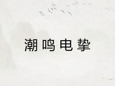 潮鸣电挚 潮鸣电挚