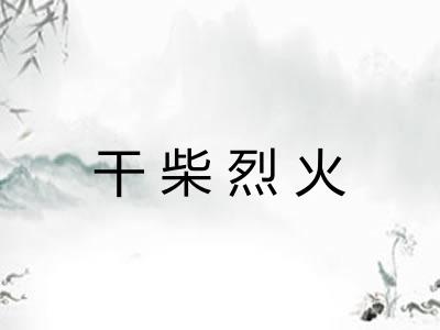 干柴烈火