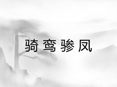 骑鸾骖凤 骑鸾骖凤