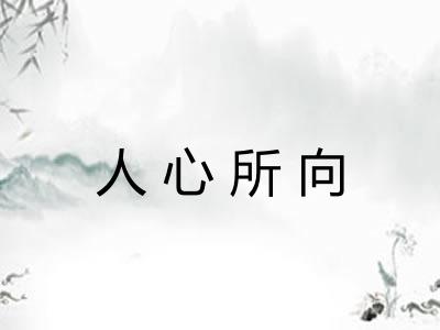 人心所向