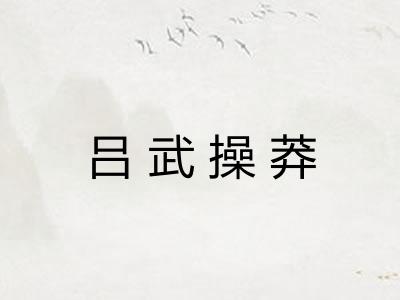 吕武操莽 吕武操莽