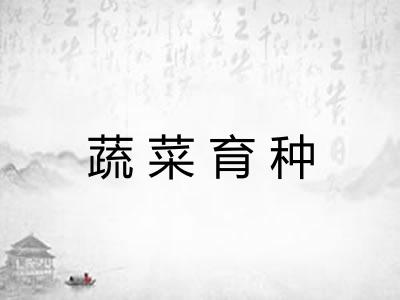 蔬菜育种 蔬菜育种