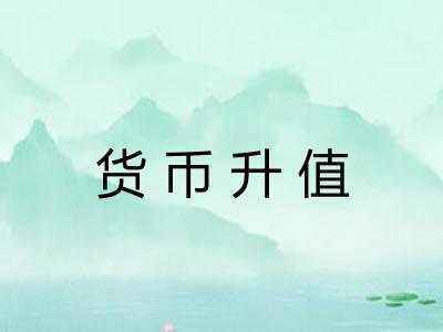 货币升值 货币升值