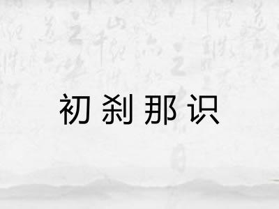初刹那识