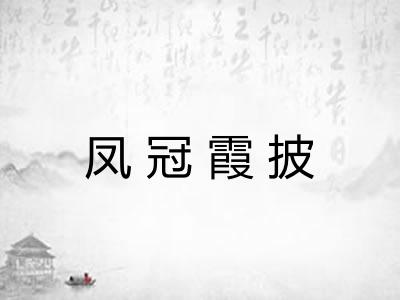 凤冠霞披 凤冠霞披