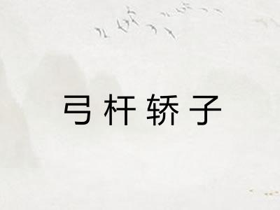 弓杆轿子 弓杆轿子