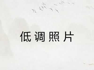 低调照片