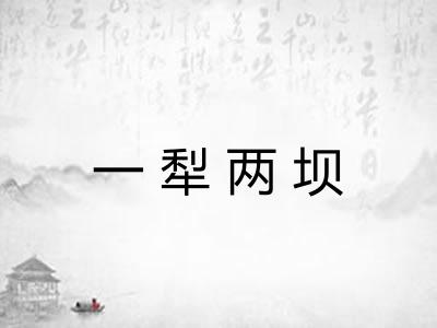 一犁两坝