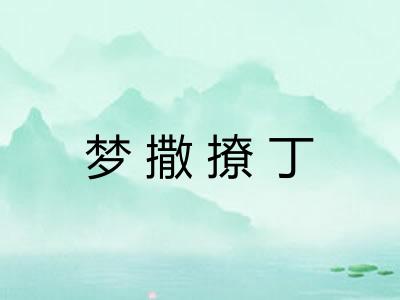 梦撒撩丁 梦撒撩丁