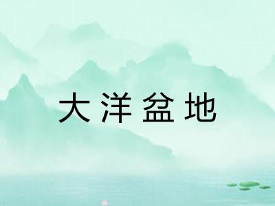 大洋盆地 大洋盆地