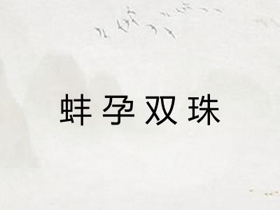 蚌孕双珠