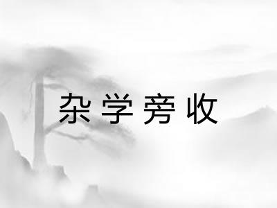 杂学旁收 杂学旁收