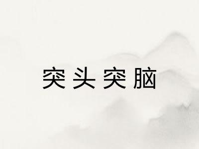 突头突脑 突头突脑