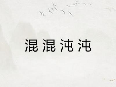 混混沌沌 混混沌沌