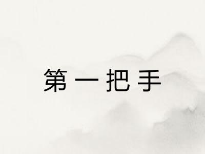 第一把手