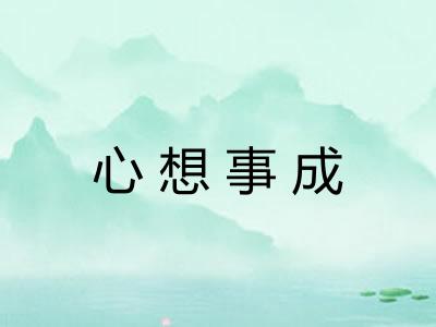 心想事成