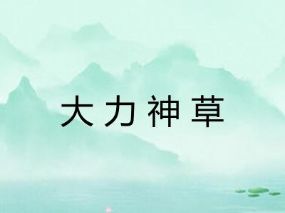 大力神草 大力神草