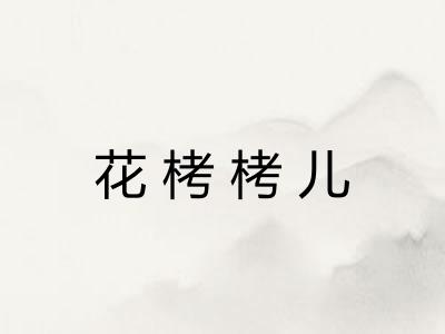 花栲栲儿 花栲栲儿