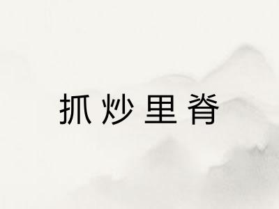 抓炒里脊 抓炒里脊