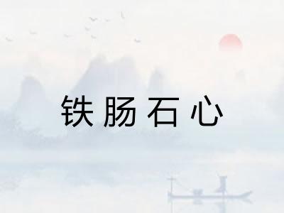 铁肠石心 铁肠石心