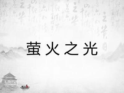 萤火之光 萤火之光