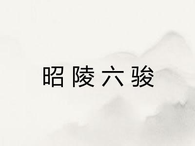 昭陵六骏 昭陵六骏