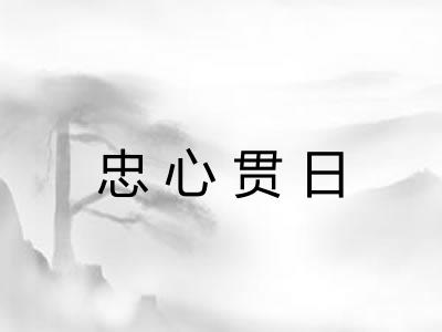 忠心贯日 忠心贯日