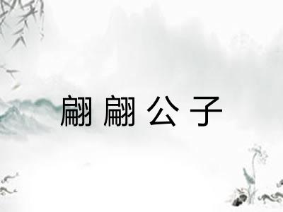 翩翩公子 翩翩公子